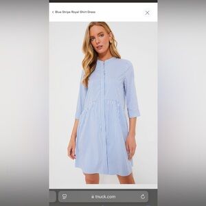 Tuckernuck Blue Stripe Royal Shirt Dress